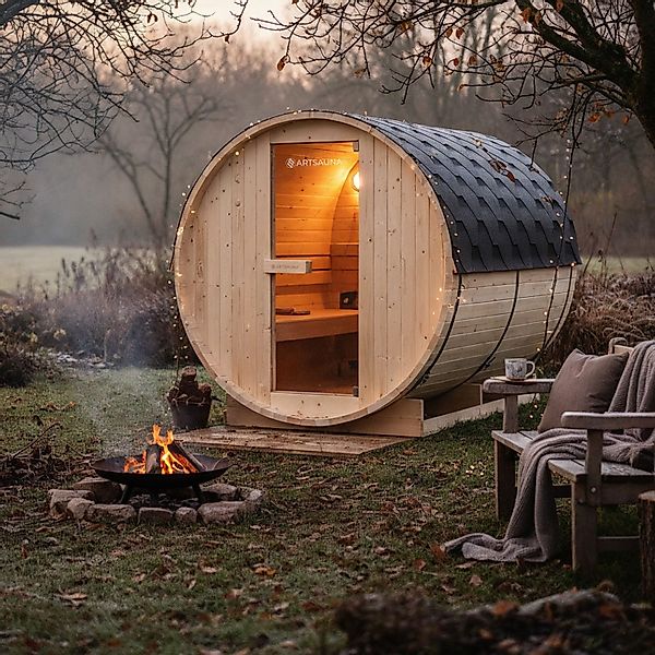 Artsauna Fasssauna Spitzbergen 220, BxTxH: 191 günstig online kaufen
