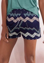 LASCANA Pyjamashorts mit grafischem Zick-Zack Muster günstig online kaufen