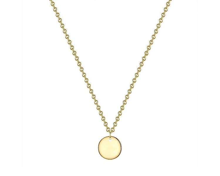 Glanzstücke München Silberkette Kreis gelbgold, aus Sterling Silber günstig online kaufen