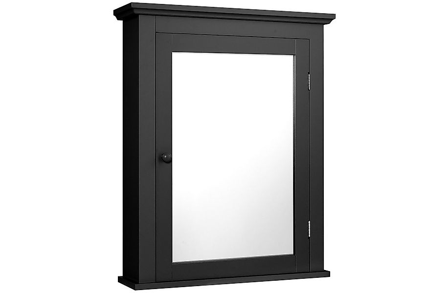 COSTWAY Spiegelschrank Bad,mit Tür& verstellbarem Regal,56 x 15 x 69,5 cm günstig online kaufen