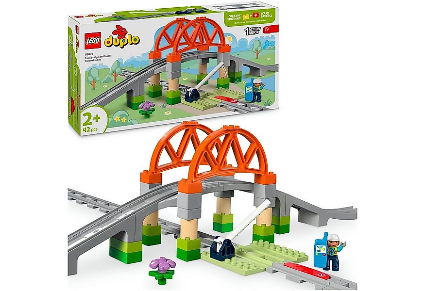 LEGO® Eisenbahnbrücke und Schienen – Erweiterungsset (10426) Konstruktionss günstig online kaufen