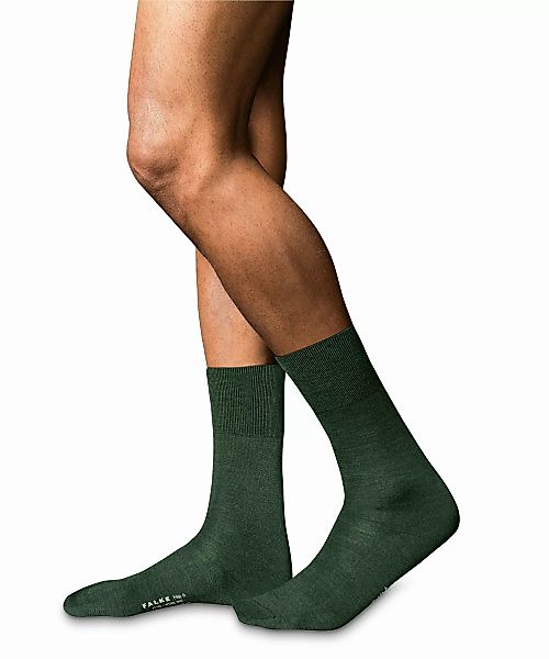 FALKE No. 6 Finest Merino & Silk Gentlemen Socken, Herren, 47-48, Grün, Uni günstig online kaufen
