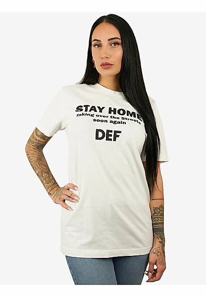 DEF Kurzarmshirt "DEF Herren Stay Home T-Shirt", (1 tlg.) günstig online kaufen