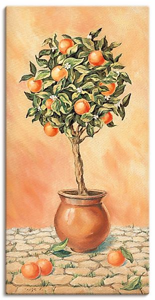 Artland Leinwandbild "Orangenbaum I" Pflanzen 1 Stk. tlg. als Alubild, Outd günstig online kaufen