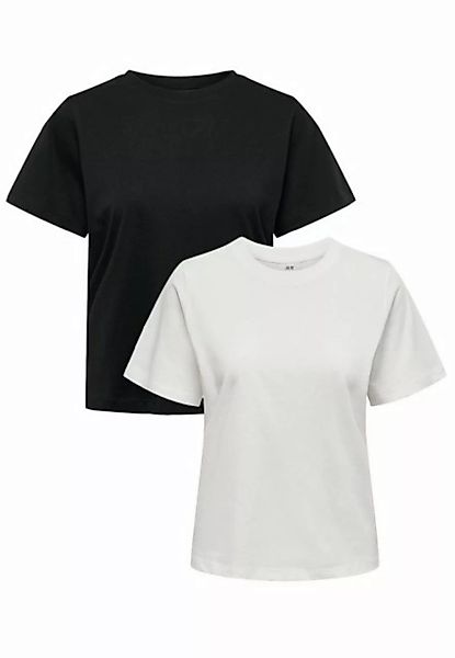 JACQUELINE de YONG T-Shirt Basic T-Shirt 2-er Set VMPAULA (2-tlg) 5417 in S günstig online kaufen