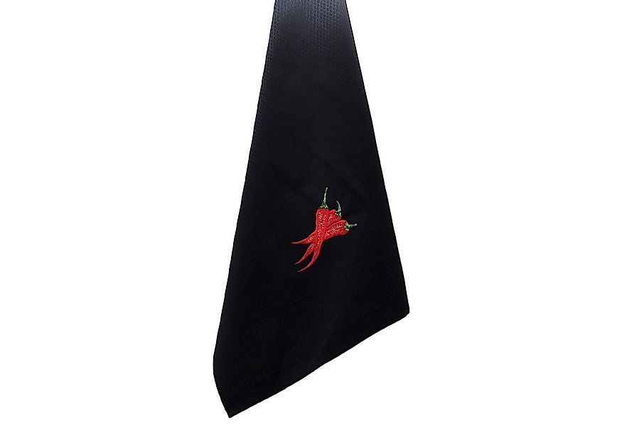 Vista Portuguese Geschirrtuch Chili mit exklusiver Stickerei, 100 % Baumwol günstig online kaufen