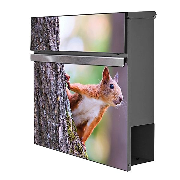 Banjado Briefkasten Anthrazit 37x37x10.5cm Groß / Inkl. Montagematerial & 2 günstig online kaufen