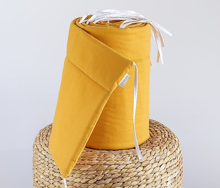 Loolay Bettnestchen SENFGELB Baumwolle Atmungsaktives Babybett Nestchen BET günstig online kaufen