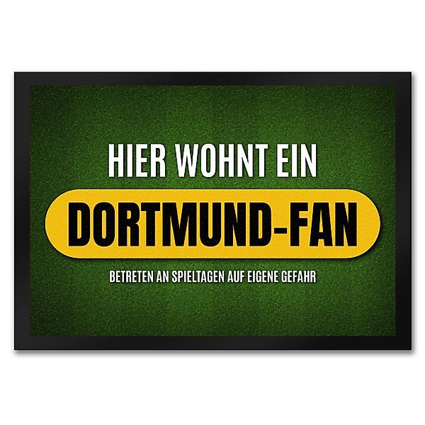 speecheese Fußmatte Hier wohnt ein Dortmund günstig online kaufen