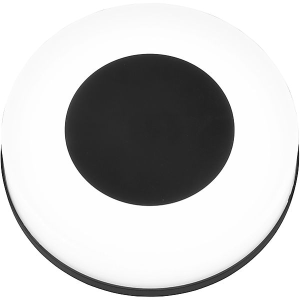 Reality LED-Außenleuchte Morena Schwarz-Weiß Ø 25 cm x 8 cm günstig online kaufen