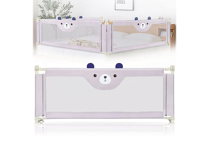 JEOBEST Bettschutzgitter Bettgitter Kinderbettgitter 180cm/200cm (Kleiner B günstig online kaufen