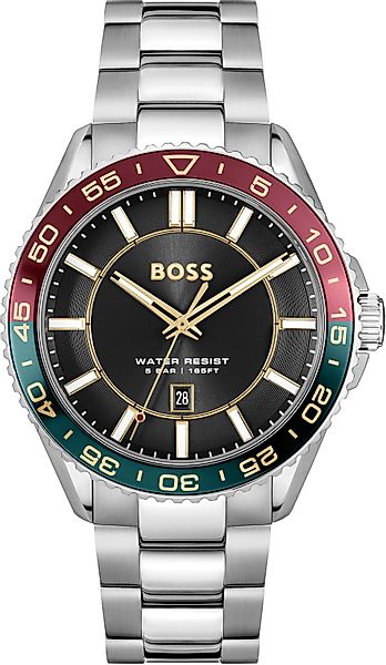 BOSS Quarzuhr RUNNER 3H 1514210, Armbanduhr, günstig online kaufen