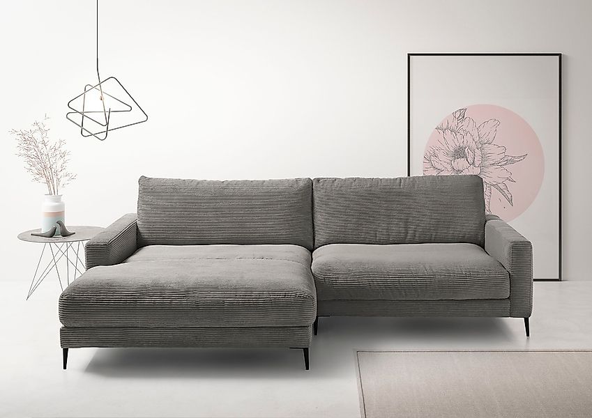 INOSIGN Ecksofa "Downtown, B/T/H: 272/190/84 cm L-Form" weicher Sitzkomfort günstig online kaufen