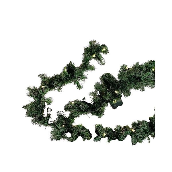 Lex 5,4m Weihnachtsgirlande 420 Spitzen 70 LED Batterie Lichterkette Weihna günstig online kaufen