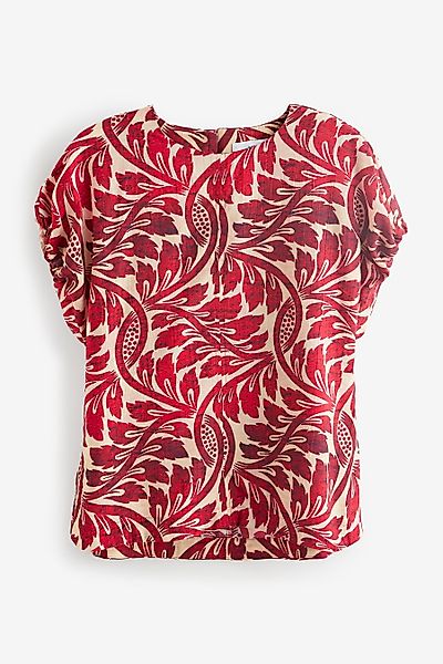 Next T-Shirt Gerafftes, kastiges T-Shirt – günstig online kaufen