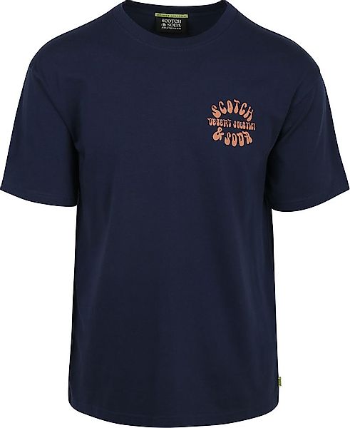 Scotch & Soda T-Shirt Backprint Navy - Größe XL günstig online kaufen