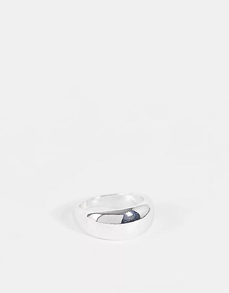 Accessorize – Exclusive – Breiter, kuppelförmiger Ring in Silberoptik günstig online kaufen