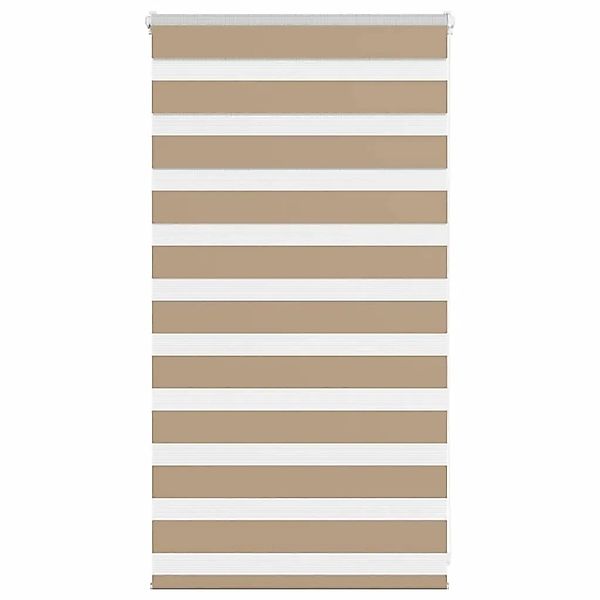 vidaXL Doppelrollo Sandbraun 75x100 cm Stoffbreite 70,9 cm Polyester 401451 günstig online kaufen