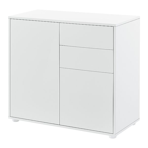 en.casa Sideboard, »Paarl« 74x79x36 cm Weiß, günstig online kaufen