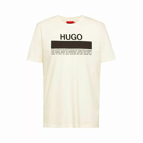 HUGO Herren T-Shirt - Daitai, Rundhals, Kurzarm, Logo-Print, Baumwolle günstig online kaufen