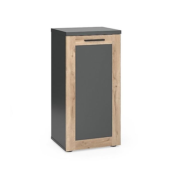 Vicco Midischrank Niko Anthrazit/Viking Oak 40 x 82 cm günstig online kaufen