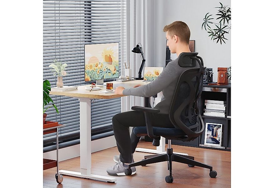 HOMALL Schreibtisch Schreibtisch Höhenverstellbarer mit Gedächtnis und Sitz günstig online kaufen