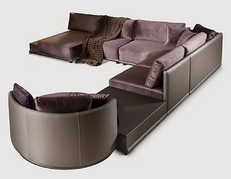 Casa Padrino Sofa Casa Padrino Modulares Luxus Wohnzimmer Ecksofa Lila 420 günstig online kaufen