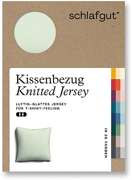 Schlafgut Kissenbezug Knitted Jersey aus Bio-Baumwolle günstig online kaufen