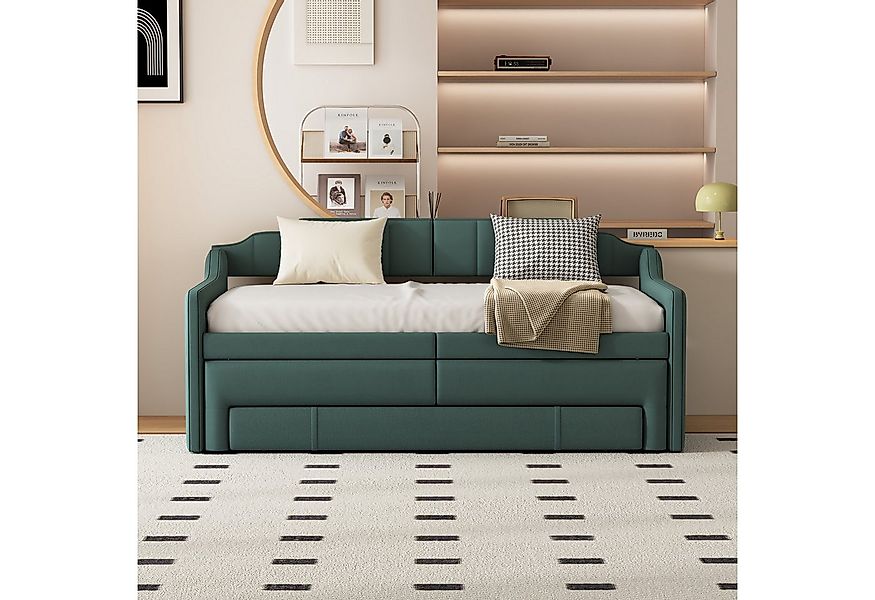 STILVORA Schlafsofa Polsterbett 90x200 mit Schubladen,Tagesbett ausziehbar günstig online kaufen