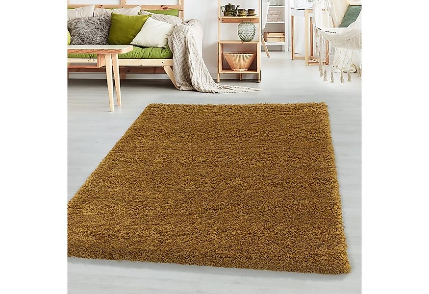 SIMPEX24 Teppich Unicolor - Einfarbig, Läufer, Höhe: 30 mm, Einfarbig Shagg günstig online kaufen