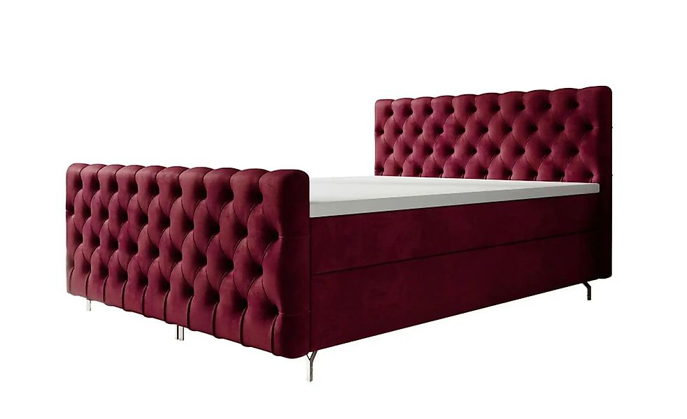 Boxbett mit Stauraum Chester Plus ¦ rot ¦ Maße (cm): B: 200 H: 111 Betten > günstig online kaufen