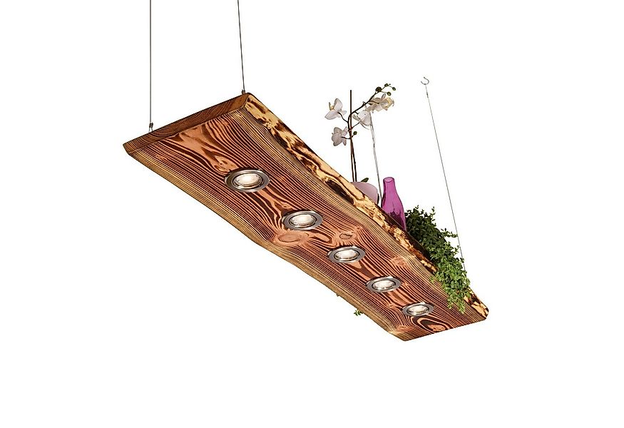 Blockholz-Schmiede Hängeleuchte Lärchen Hängeleuchte geflammt aus Deutscher günstig online kaufen