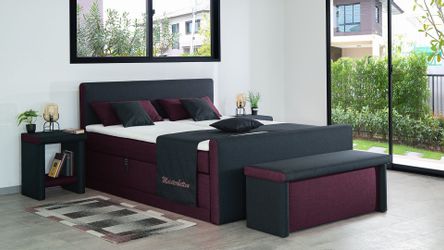 Meisterbetten Boxspringbett Amos (mit Motor, Fußteil, günstig online kaufen