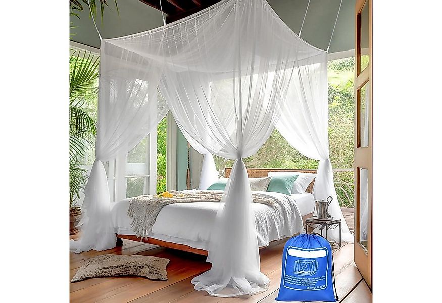 LuxusKollektion Moskitonetz Moskitonetz Doppelbett Einzelbett 1.9m x 2.1m x günstig online kaufen