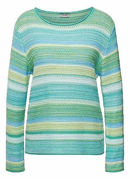 Rabe Strickpullover "Rabe Pullover mit farbenfrohen Streifen und feinem Str günstig online kaufen