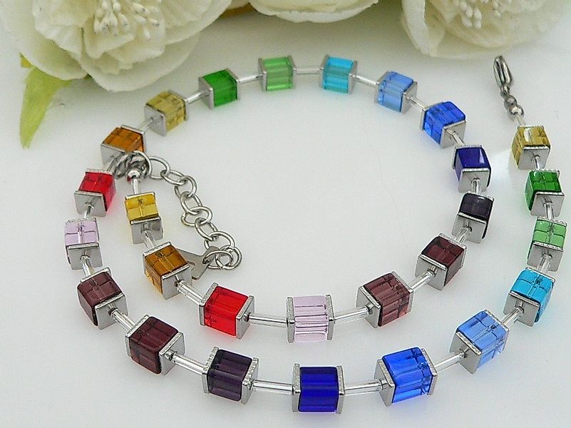 traumschmuck Collier 229. Würfelkette Halskette Cube günstig online kaufen
