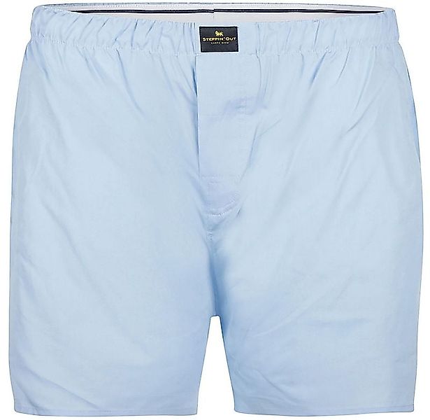 Steppin' Out Boxer Mid Blue Poplin - Größe S günstig online kaufen