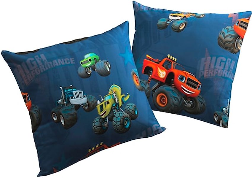 Wirth Dekokissen »Trucks« Nickelodeon, Kissenhülle ohne Füllung, 2 Stück günstig online kaufen