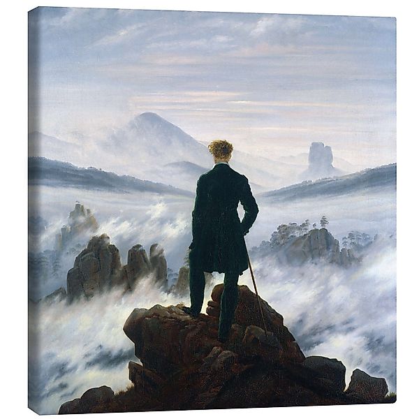 Posterlounge Leinwandbild Caspar David Friedrich, Der günstig online kaufen