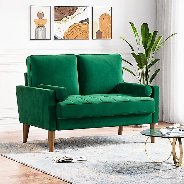 ToteBox 2-Sitzer 121CM Kleine Samt Sofa günstig online kaufen