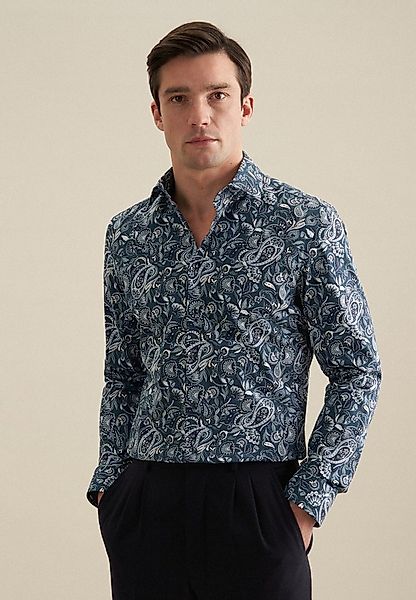 seidensticker Businesshemd Slim Slim 1/1 Kentkragen Druck günstig online kaufen