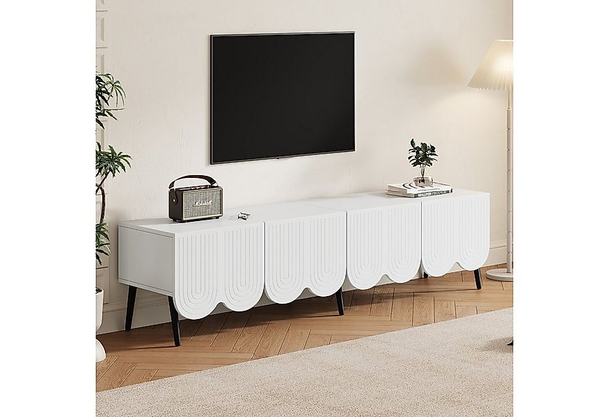 STILVORA Lowboard mit Soft-Close-Scharniere,TV-Schrank TV-Regal mit Kabelma günstig online kaufen