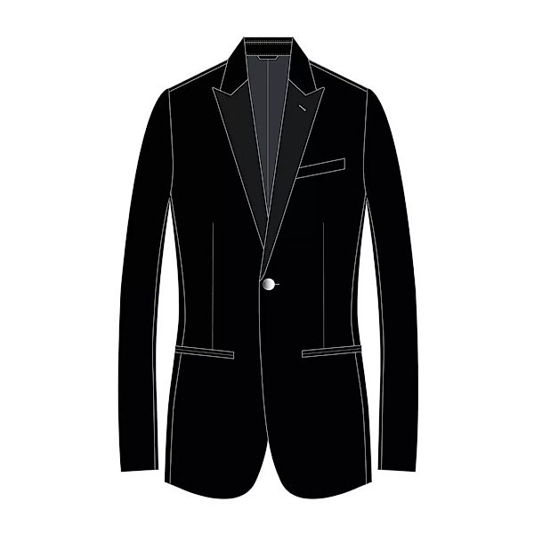 Hackett Peak Lapel Tuxedo 42 Black günstig online kaufen