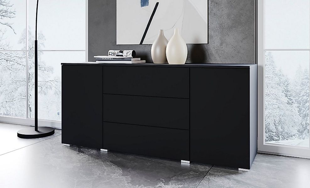 OTTO home Sideboard PARIS (1 St), Moderne 150cm breite grifflose Kommode, v günstig online kaufen