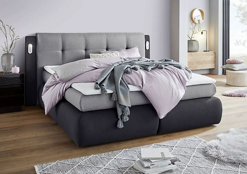 COLLECTION AB Boxspringbett Borna, inklusive Bettkasten, LED-Beleuchtung un günstig online kaufen