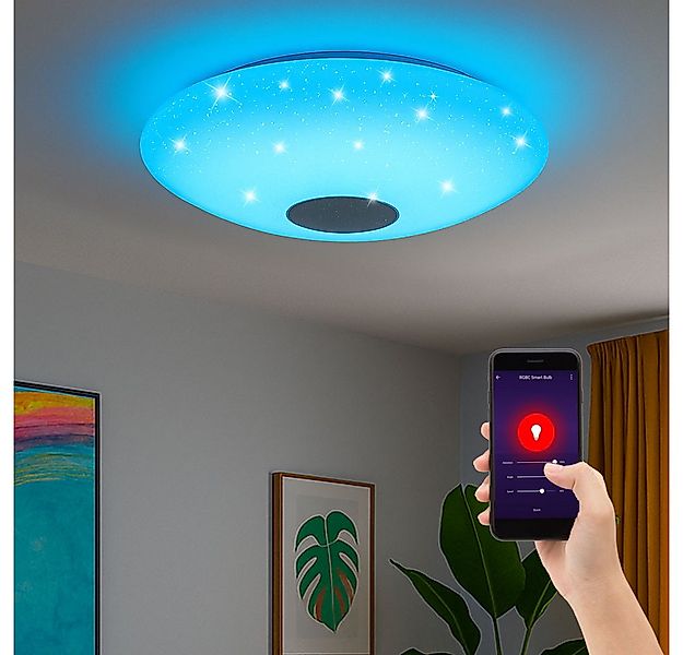 EGLO LED Deckenleuchte, LED-Leuchtmittel fest verbaut, Kaltweiß, Warmweiß, günstig online kaufen