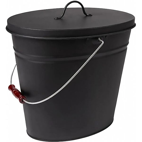 BLACK OAK ASCHEEIMER VESUVIO 20L Oval mit Deckel – Feuerfester Aschebehälte günstig online kaufen