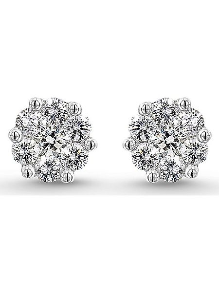 CHRIST Paar Ohrstecker CHRIST Damen-Ohrstecker 585er Weißgold 14 Diamant günstig online kaufen