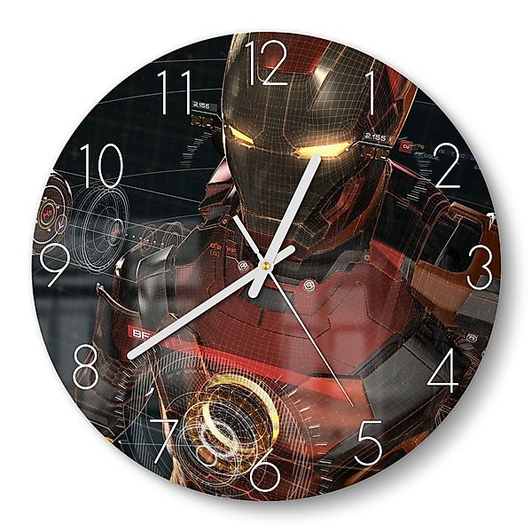DEQORI Wanduhr 'Legendäre Iron Man Anzug' günstig online kaufen
