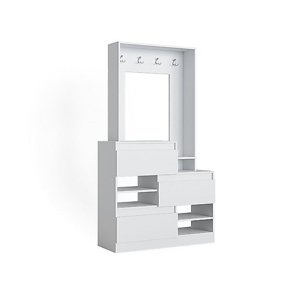 Vicco Garderoben-Set Evia, Weiß, 100 x 180 cm, (kein Set) günstig online kaufen